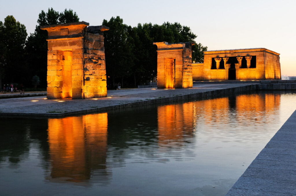 Templo de Debod al atardecer