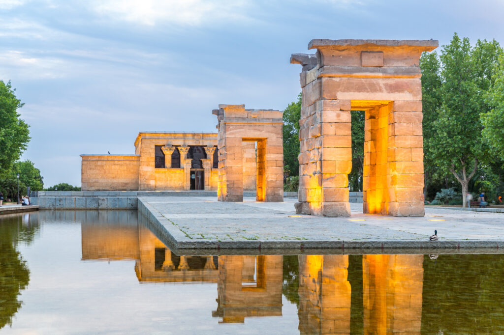 Templo de Debod al atardecer
